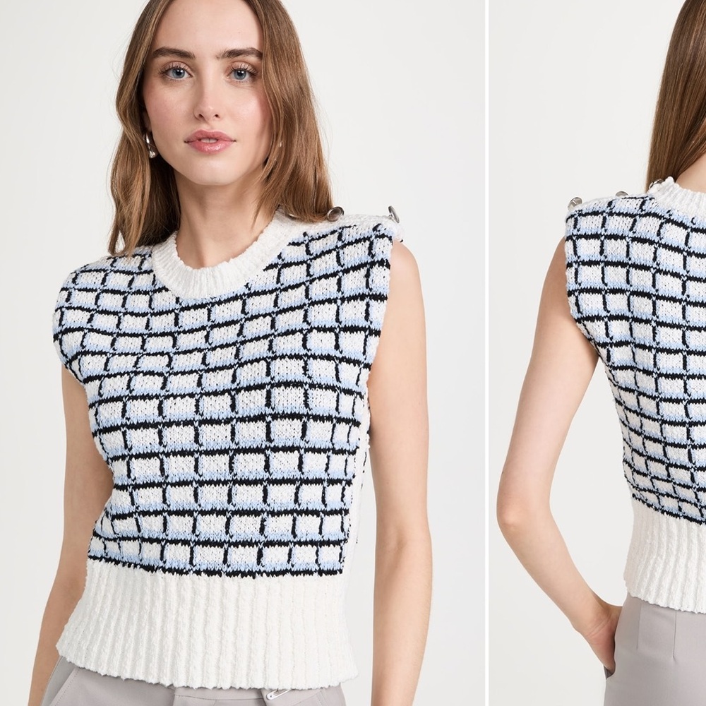 Veronica Beard Nazlife Pullover In Color Ivory Multi Size X- Small